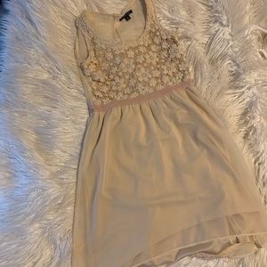American Eagle, lace cream dress